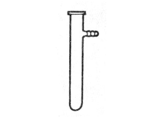 Tubo de ensaio com saída lateral