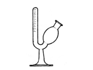 Tubo para fermentação graduado, com base