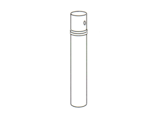 Cilindro para esterilizar pipetas em inox