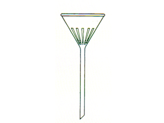 Funil analítico, raiado 60ºC