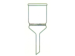 Funil de Buchner, com placa porosa filtrante