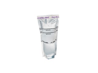 Saco estéril Nasco com tarja de identificação. Com Tiossulfato de Sódio. Stand-up Bag - 100ml - B01402WA