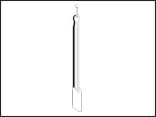 Suporte madeira concha de metal
