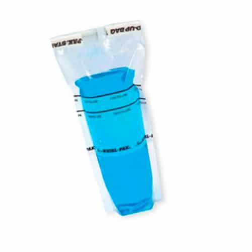 Saco estéril Nasco com tarja de identificação. Stand-up Bag - 118ml - B01364WA