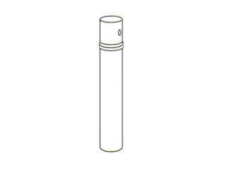 Cilindro para esterilizar pipetas em inox