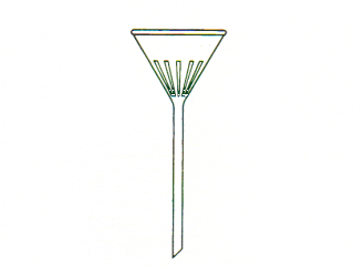 Funil analítico, raiado 60ºC