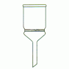 Funil de Buchner, com placa porosa filtrante