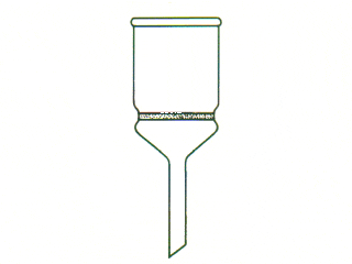Funil de Buchner, com placa porosa filtrante