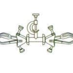 Pinça para condensador dupla, com mufa