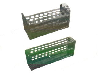 Suporte para tubos de ensaio em inox