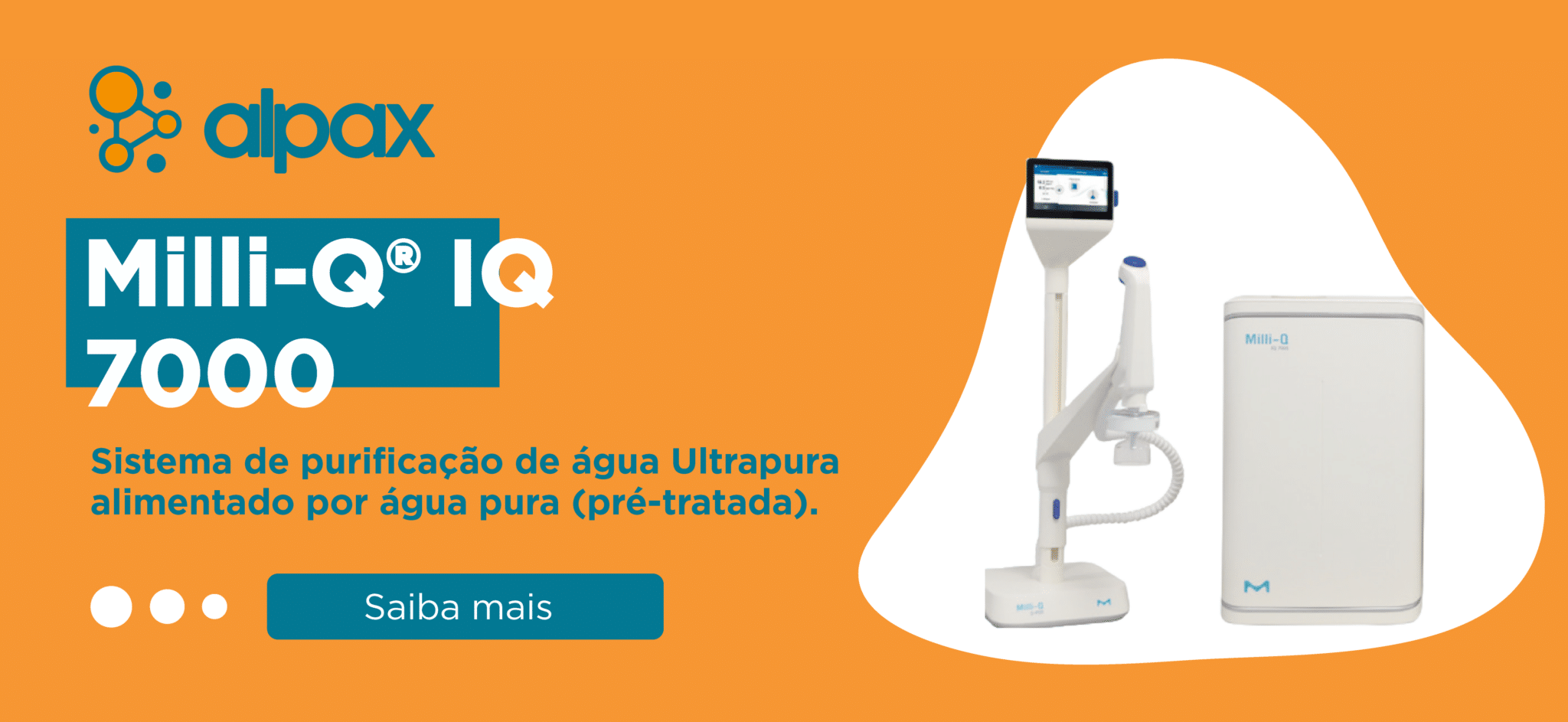 Milli-Q® IQ 7000 Sistema de purificação de água Ultrapura