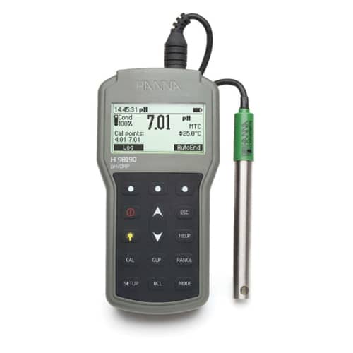MEDIDOR PORTÁTIL PROFISSIONAL À PROVA D’ÁGUA PARA PH/ORP HI98190